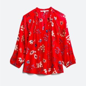 COLLECTIVE CONCEPTS- Candria Ruffle Detail Blouse. Size small.